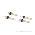 Cabeçalho de pino de 2,54 mm em linha única reta 2P